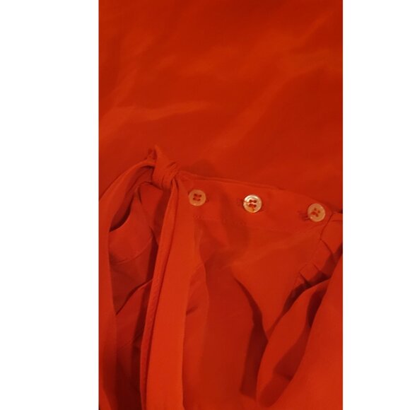 Sandro Silk Blouse with Side Tie Detail. Size Small (Designer size 1) - Picture 10 of 11